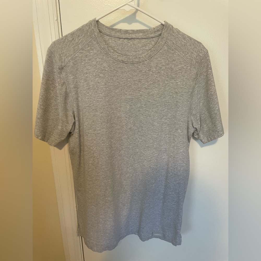Legends Apparel Aviation Tee Split-Hem Heather Gray - S